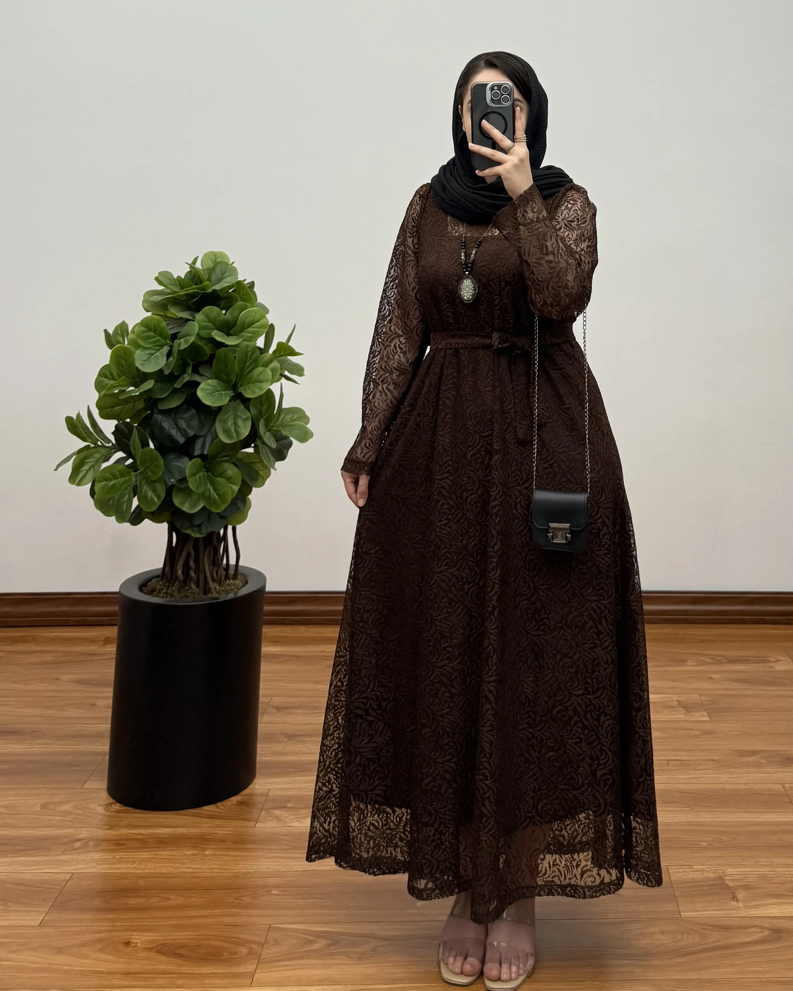 پیراهن مزونی سوپر کلوش دانتل